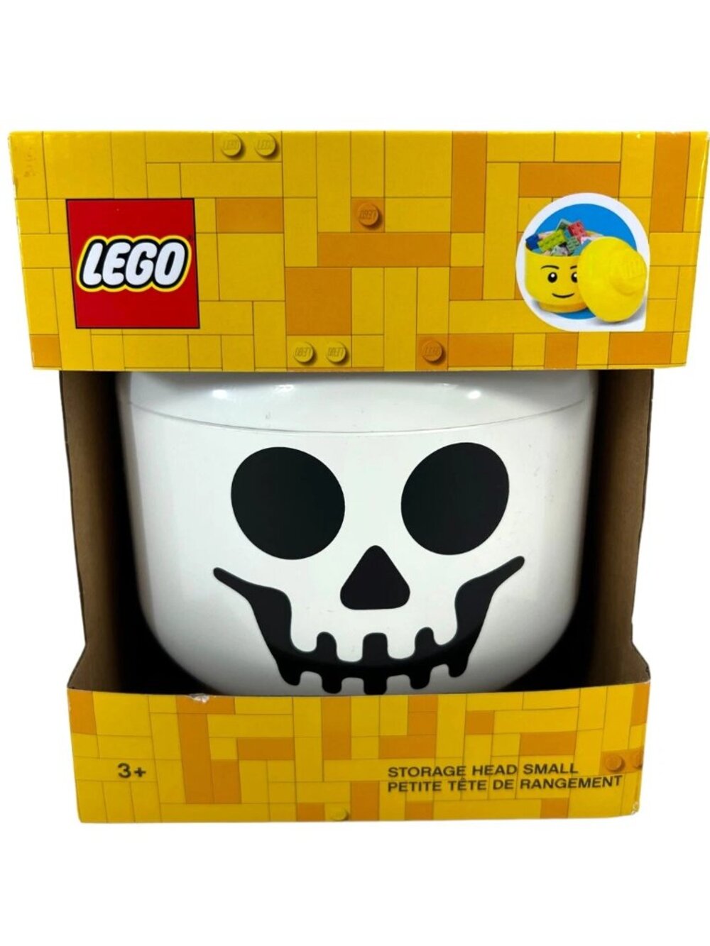 FAST SHIPPING LEGO Skeleton Storage Head Small Skull NIB Halloween 🎃